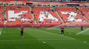 Футболисты Спартак Москва на разминке с Рубином.