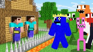 Нуб и про построили защищённый дом против радужные друзья в Майнкрафте ! ! DakPlay DakPlay