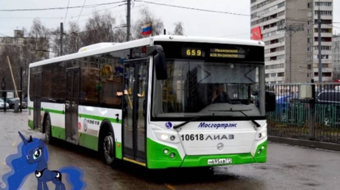 Поездка на автобусе ЛиАЗ-5292.22-77 № 10618 (041063) Маршрут № 659 Москва.
