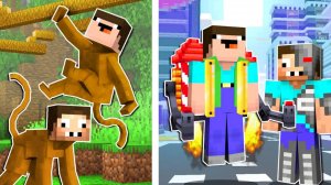 Нуб и Про эволюция из обезьяны в супер человека DakPlay DakPlay ДакПлей ДакПлей