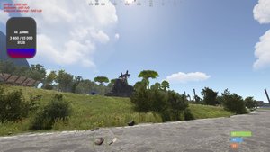 RUST PvE на сервере раздача скинув, лутаем))