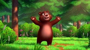 Музыкальный мультик для детей. Весёлый мишка