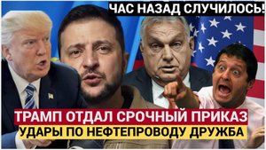 ОРБАН В ЯРОСТИ! УДАРЫ ПО «ДРУЖБЕ» ВЗОРВАЛИ ВЕНГРИЮ И БЕЛЫЙ ДОМ! | Кризис 2025