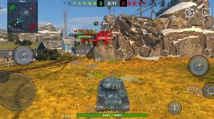 World of Tanks Blitz, покатушки на kranvagen, грилек то у меня прикурил