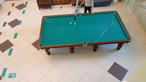 Бильярдный тренажер  ЛИДЕР. Установка тренажера , выбор позиции  для тренировки разных  ударов.