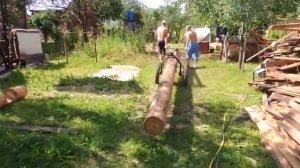 Как легко перевозить бревна