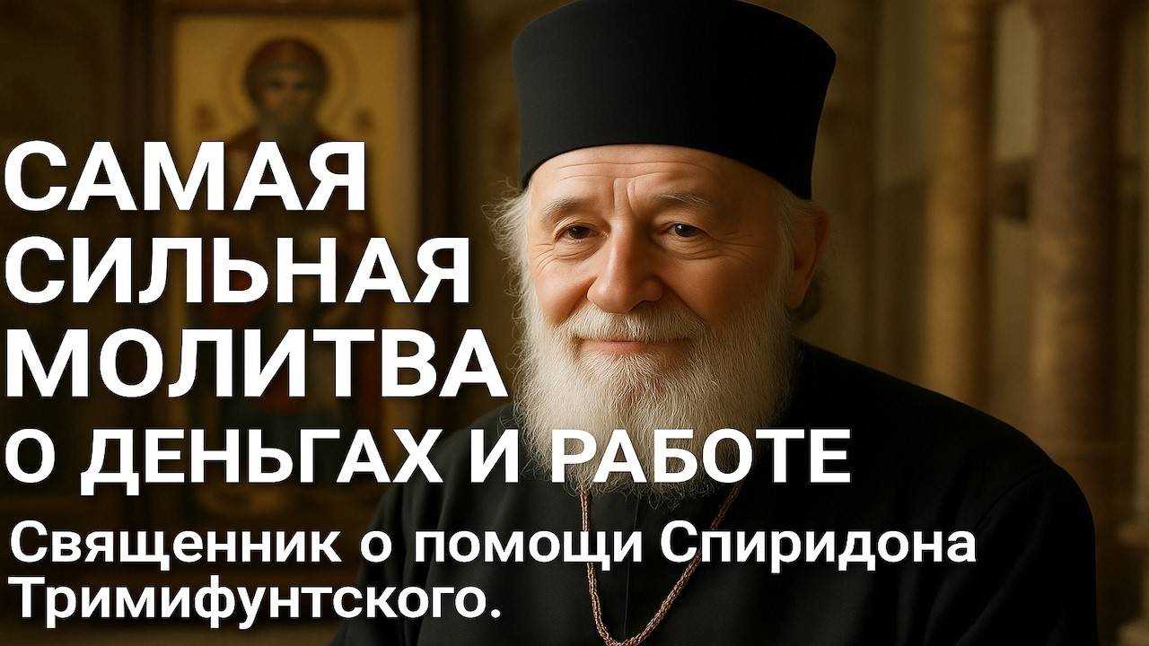 САМАЯ СИЛЬНАЯ МОЛИТВА О ДЕНЬГАХ И РАБОТЕ Священник о помощи Спиридона Тримифунтского смотреть онлайн