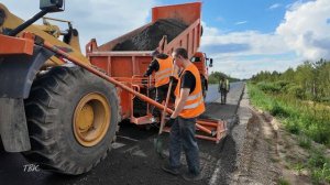 В Колпашевском районе активно идёт ремонт автодороги Могильный Мыс – Парабель – Каргасок