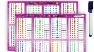 Многоразовое учебное пособие Таблица сложения