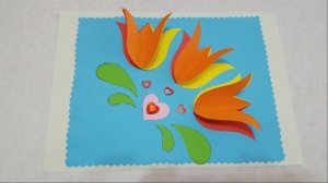 Колокольчики! Аппликация из цветной бумаги к 1 Сентября! Праздник Учителю! День знаний! Поделки!