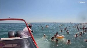 СОЧИ Лазаревское пляж Лазаревский-1 сегодня 25 августа 2025. Какая погода сейчас в Сочи, обстановка