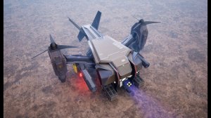 Unreal Engine 5.4.4. AI Sci-Fi Military Drone