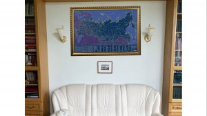 Сувенирное издание. Карта Российской Федераций. СВЕТЯЩАЯСЯ В ТЕМНОТЕ .