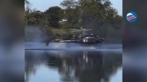 Во Франции вертолёт упал в пруд во время забора воды