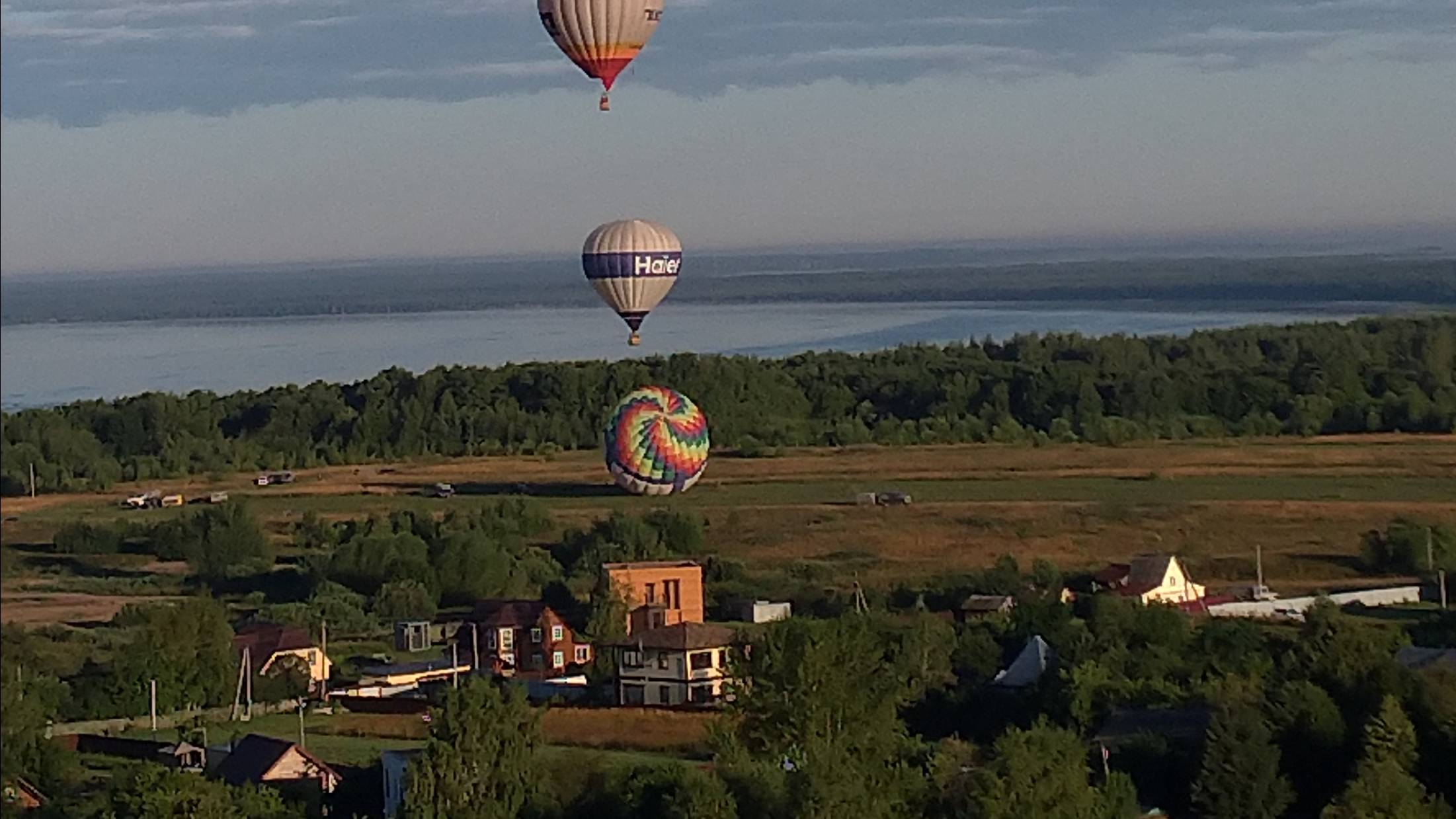 Большая Брембола. Посад Переславля-Залесского. Полёт на шаре. смотреть онлайн
