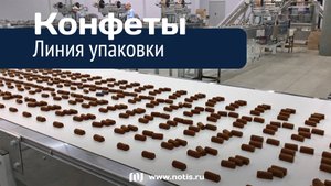 Линия упаковки конфет на шоколадной фабрике: оборудование из России