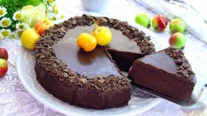 Без выпечки, из двух ингредиентов. ТОРТ ИЗ ЯБЛОК И ШОКОЛАДА.