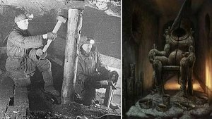 Шахтеры нашли следы путешественника во времени