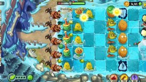 Растения против Зомби 2. Замороженные пещеры. День 19.