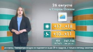 Погода в Старом Осколе на 26 августа