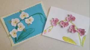 Орхидеи! Аппликация из цветной бумаги к 1 Сентября! Праздник Учителю! День знаний! Поделки!