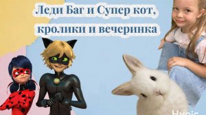 вечеринка с Леди Баг и Супер котом, игровая и кролики!