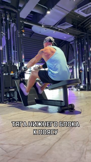 ТЯГА НИЖНЕГО БЛОКА К ПОЯСУ