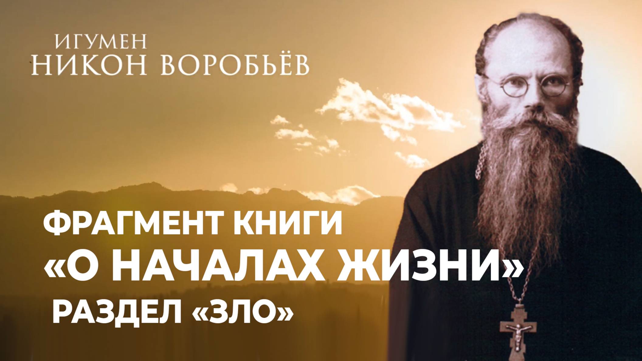 Фрагмент книги «О началах жизни». Раздел «Зло» (игумен Никон Воробьёв)