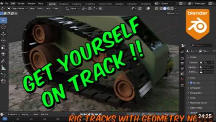 Simplify Your Animations!!! Rig Up Tank Tracks with Geometry Nodes!