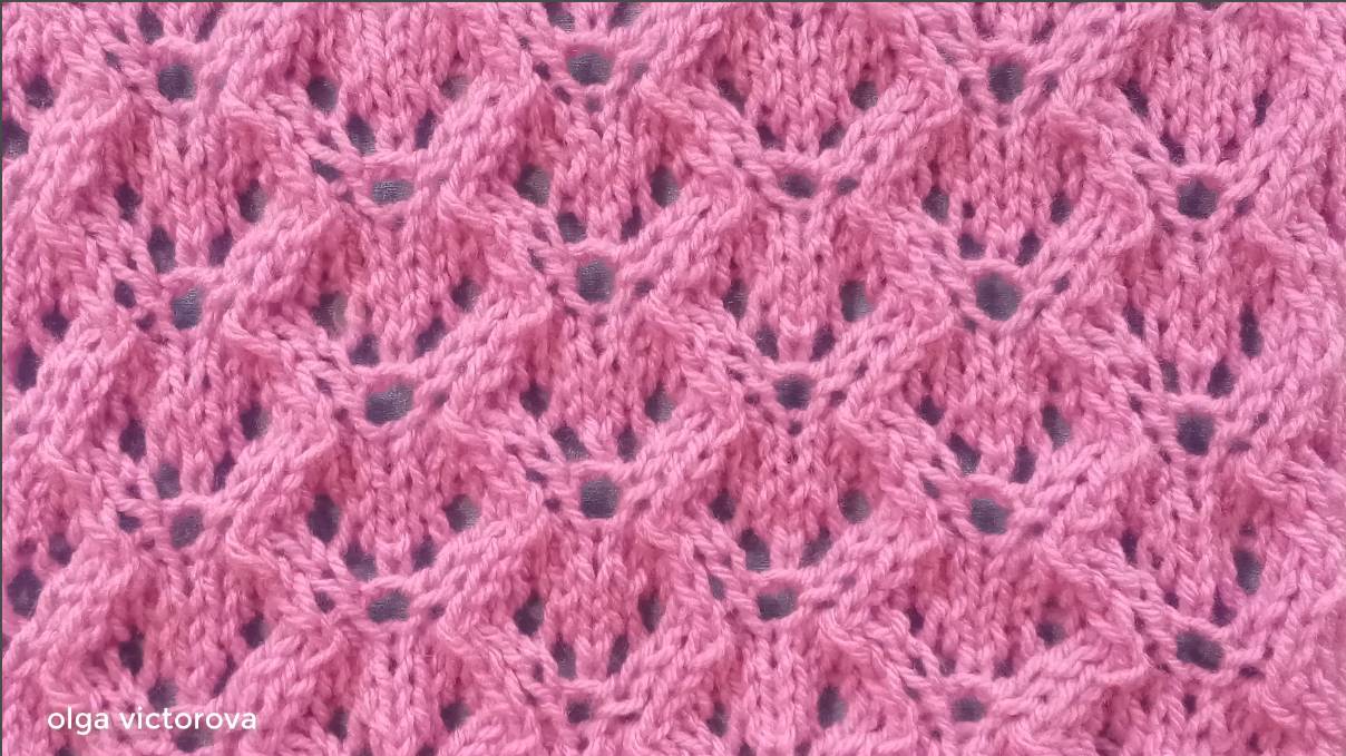 507 АЖУРНЫЙ УЗОР СПИЦАМИ Вязание Узоры спицами смотреть онлайн