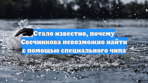 Стало известно, почему Свечникова невозможно найти с помощью специального чипа