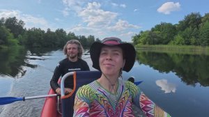 Река Ворона. Каяк с электро мотором. Вячка, Калаис, Сосновка