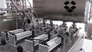 Станция розлива поршневого типа с перемешиванием и конвейером (настольного типа)