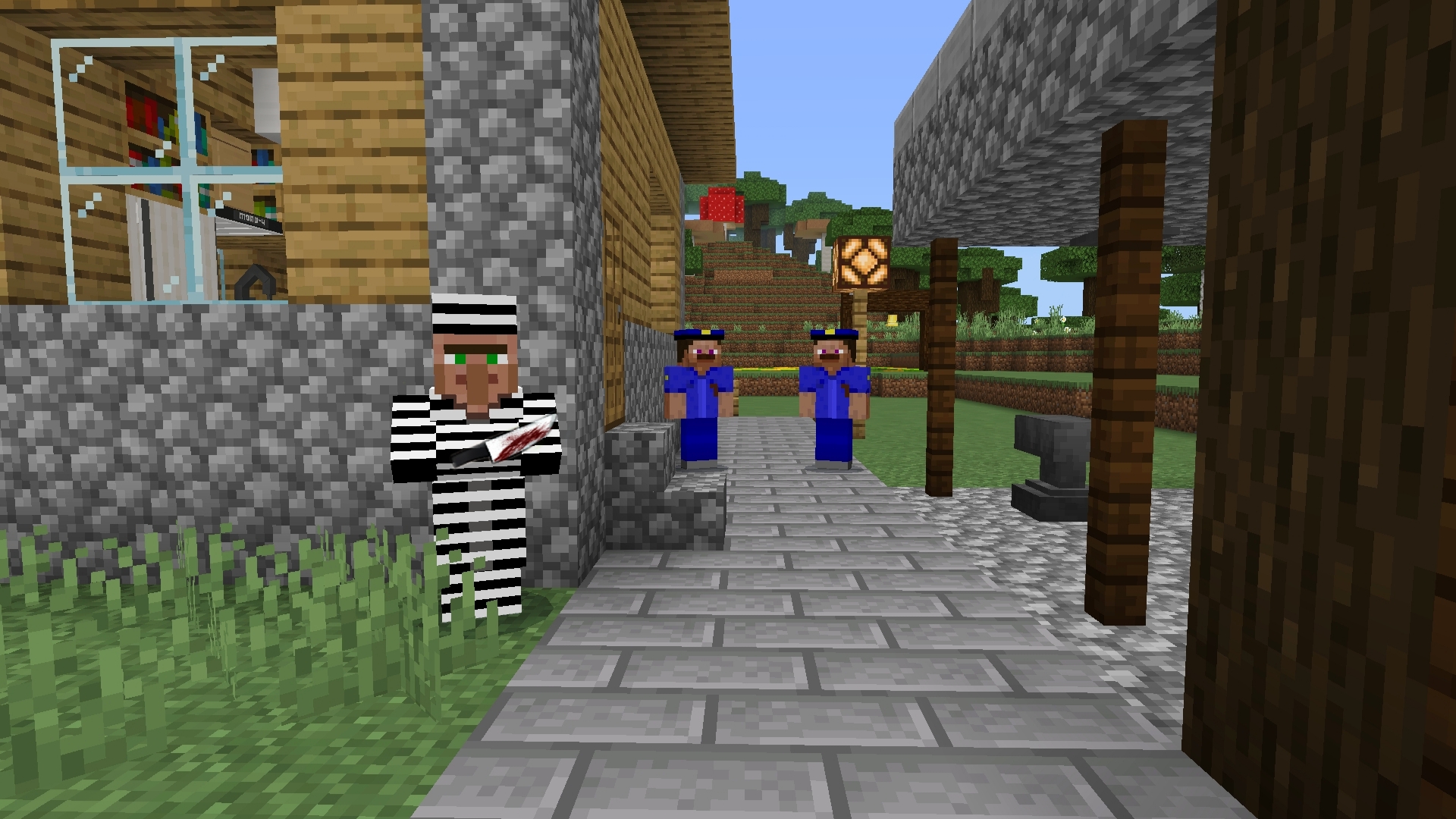 Я ПОЙМАЛ ЭТОГО ЖИТЕЛЯ ПРЕСТУПНИКА в Майнкрафт| #майнкрафт #minecraft #подпишись #деревня #деревня16