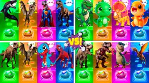 Динозавры МЕГАМИКС 89-92 уровни - Мультики про Динозавров | МУЛЬТФИЛЬМЫ ДИНОЗАВРЫ в Tiles Hop