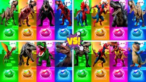 Динозавры МЕГАМИКС 69-72 уровни - Мультики про Динозавров | МУЛЬТФИЛЬМЫ ДИНОЗАВРЫ в Tiles Hop