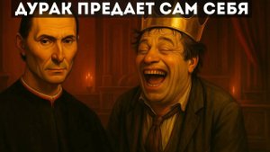 Вот как глупец себя выдаёт — по Макиавелли.