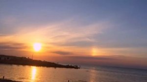 Закат и радуга в Крыму.Черноморское