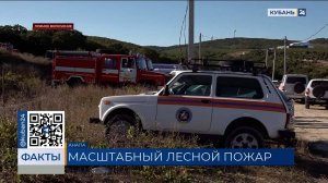 Площадь лесного пожара в Варваровке под Анапой увеличилась до 2,5 га