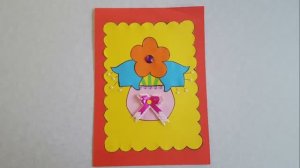 Цветы! Аппликация из цветной бумаги к 1 Сентября! Праздник Учителю! День знаний! Поделки!