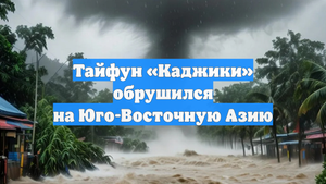 Тайфун «Каджики» обрушился на Юго-Восточную Азию