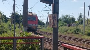 Э5К с вагоном рельсосмазывателем (только в пиде)