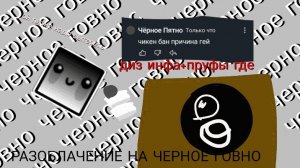 РАЗОБЛАЧЕНИЕ НА ЧЕРНОЕ ПЯТНО