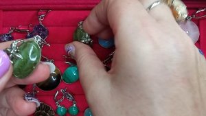 Каменная лавка( наборы в нейзильбере, серьги, шары 2 часть)