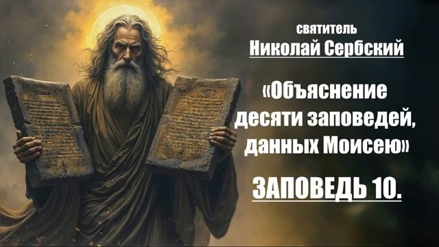 святитель Николай Сербский - Объяснение десяти заповедей, данных Моисею Заповедь 10 смотреть онлайн