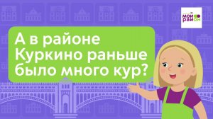 Дети спрашивают: «А в районе Куркино раньше было много кур?»