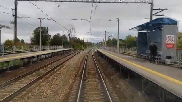 Из Тольятти до Самары из кабины поезда