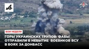 Горы украинских трупов: ФАБы отправили в небытие боевиков ВСУ в боях за Донбасс