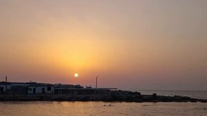 Крым. Черноморское. Закат