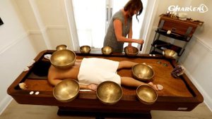 Массажный стол Gharieni MLX Quartz   singing bowls   2